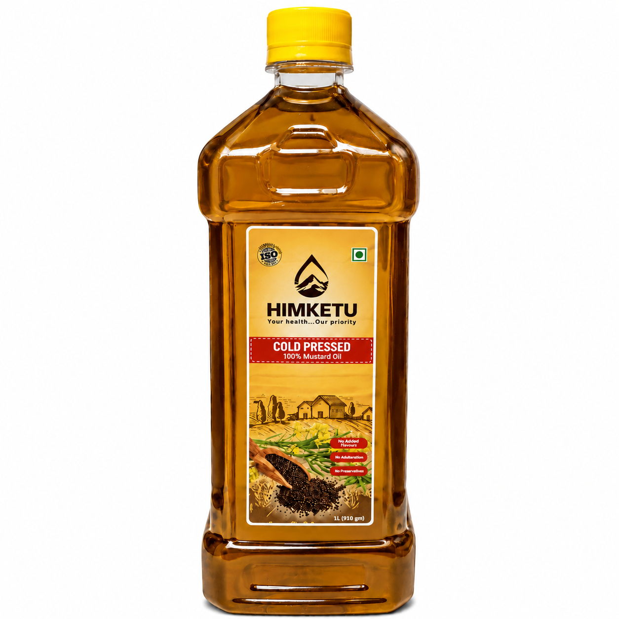 100% Pure Mustard Oil | Unrefined, Cold-Pressed